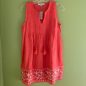 BRAND NEW Loft Coral Sundress